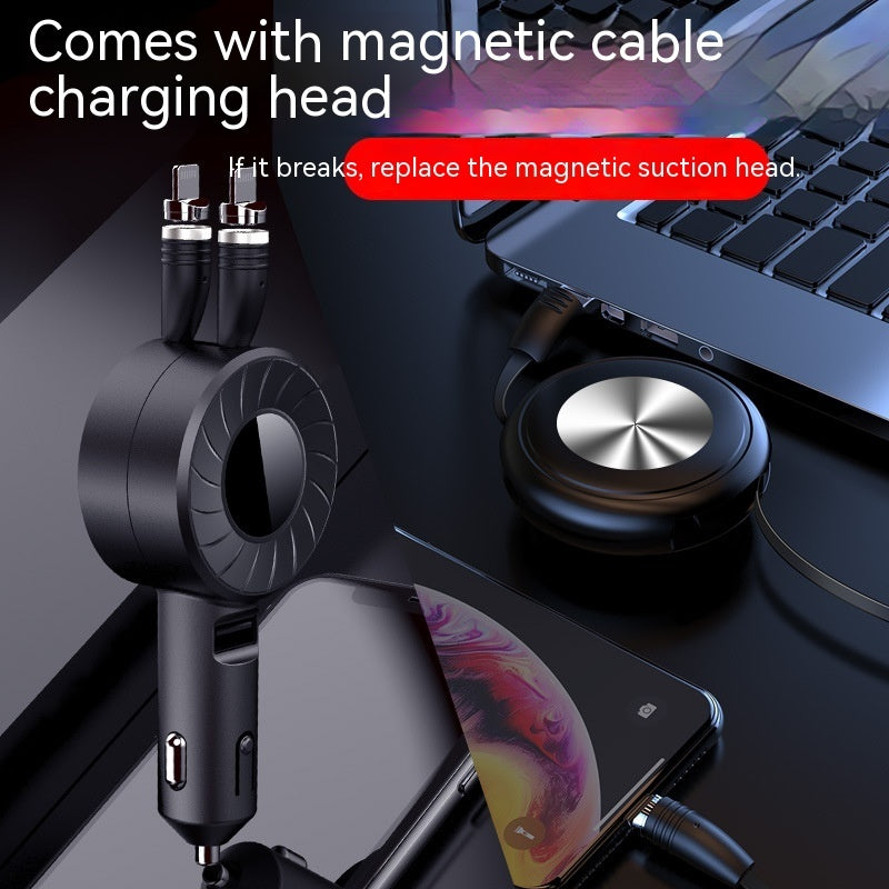 LuxeCharge Pro™ - The Ultimate 5A Telescopic Car Charger & Data Cable