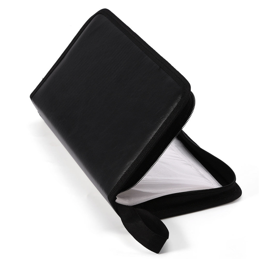 DiscVault 80-Disc PU Leather CD/DVD/VCD Storage Case