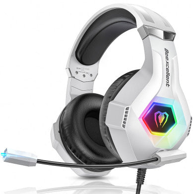 ThunderGlow™ — Luminous Gaming Headset with Built-in Microphone