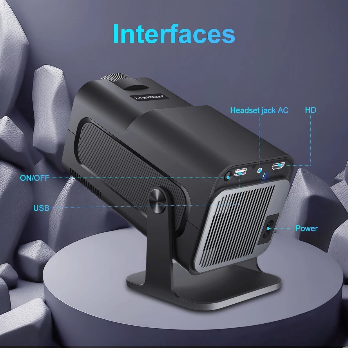 VisionBeam 4K Smart Mini Projector: Wireless, Compact, Powerful Entertainment