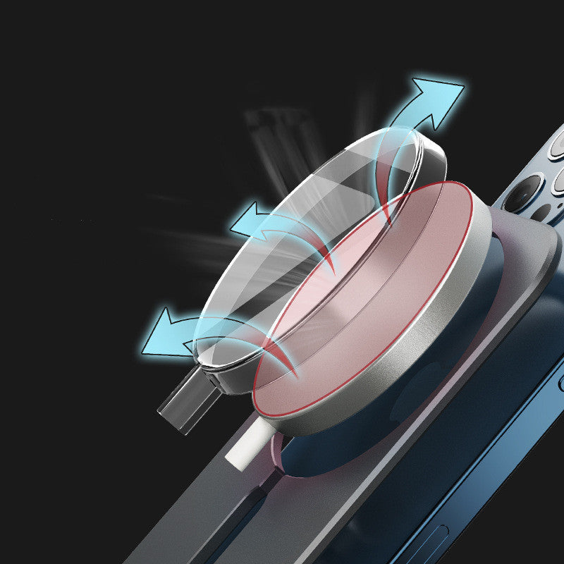 MagnaCharge Pro – Magnetic Wireless Charging Bracket (Aluminum Alloy)