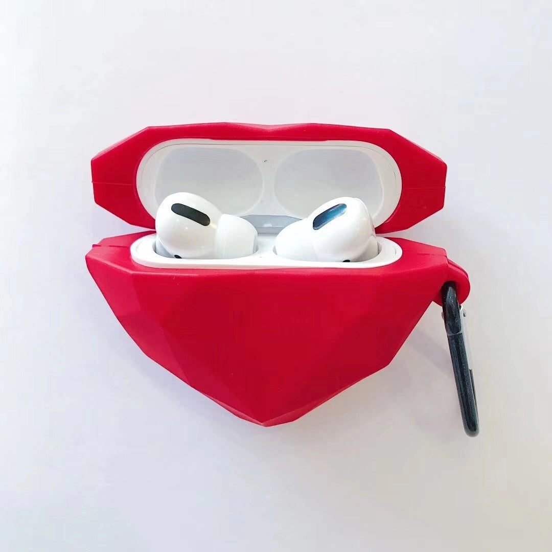 Crimson Luxe: The Red Diamond Edition Headphone Case