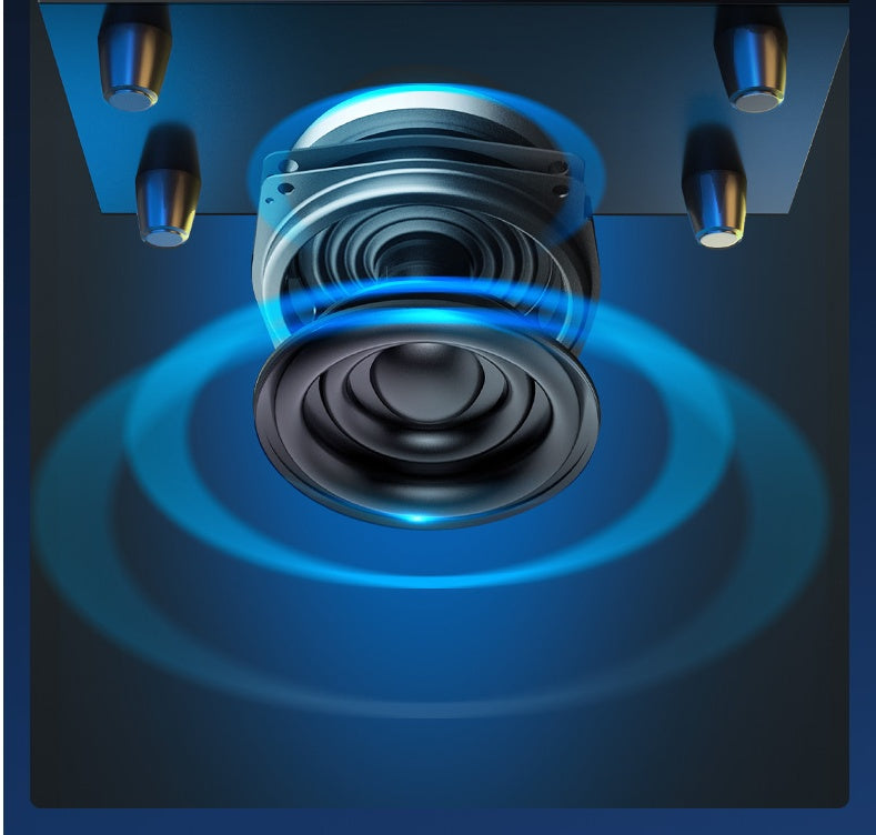 BassWave™ – Compact Computer Audio Subwoofer & Home Speaker System