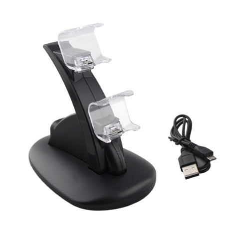 The PowerBase Dual USB Charging Dock for PS4 Controllers
