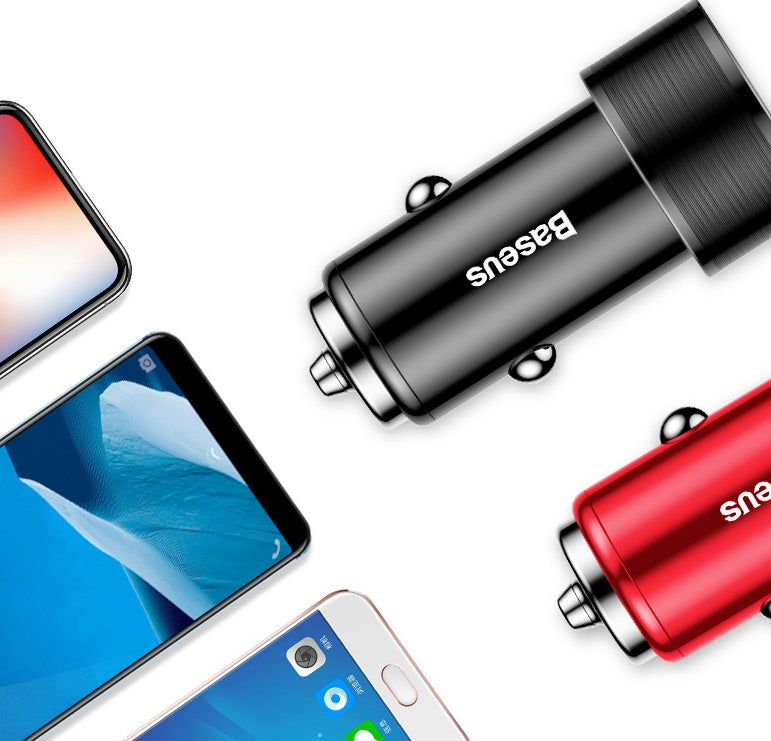 TurboCharge Mini 36W Dual USB Car Charger – Quick Charge 3.0 Fast Charging Power