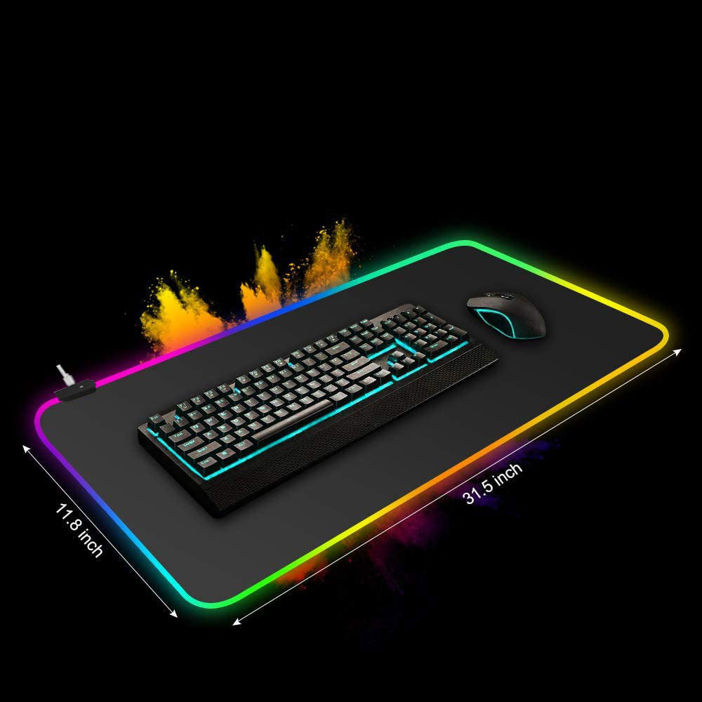 LumiNova Starry Sky RGB Oversized Mouse Pad