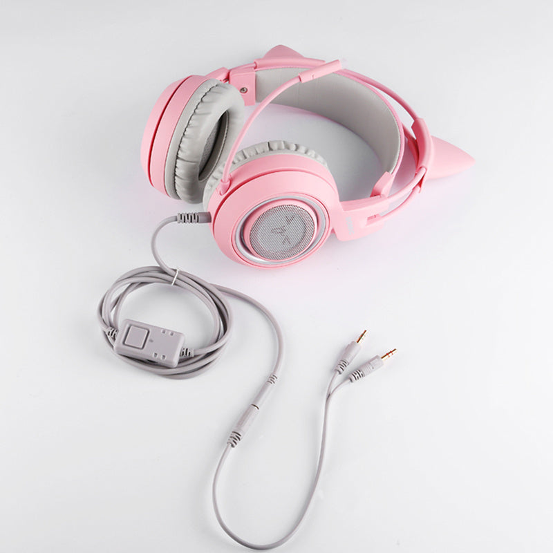 PurrPlay SOMIC G951s Pink Cat Ear Gaming Headphones