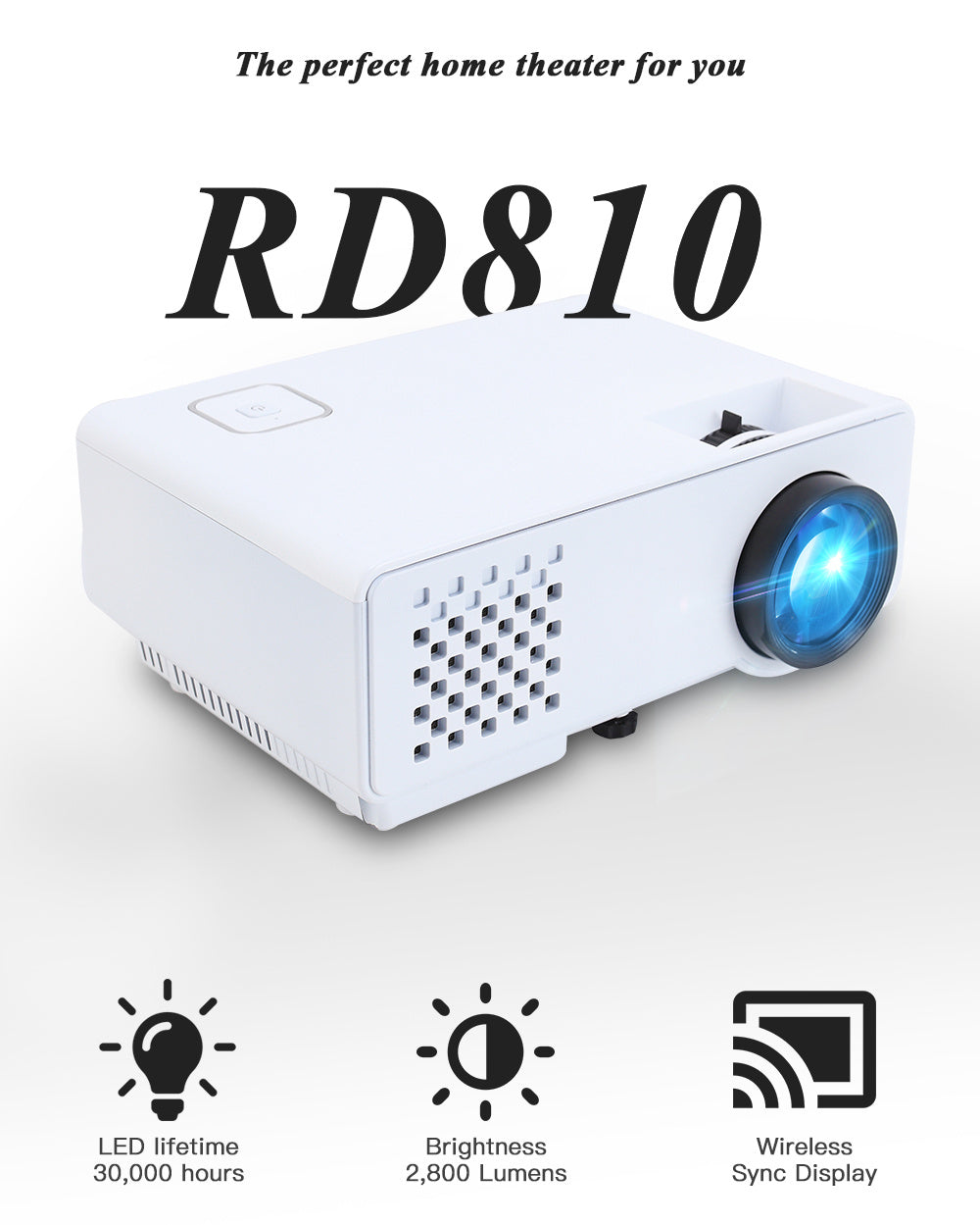 RD-810 Mini LED Projector