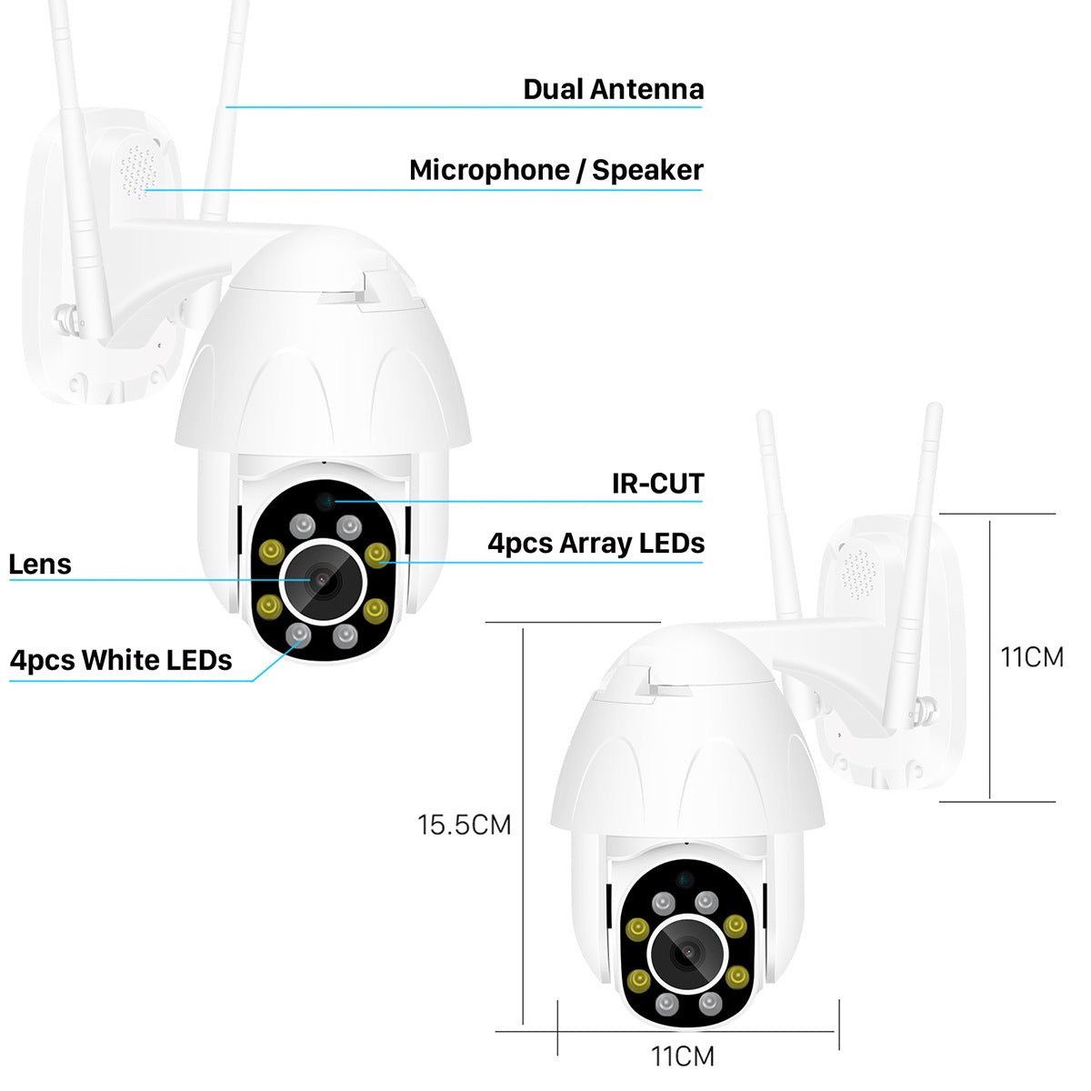 GuardVision™ Graffiti-Proof Outdoor Surveillance Camera