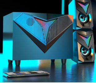 BassWave™ – Compact Computer Audio Subwoofer & Home Speaker System