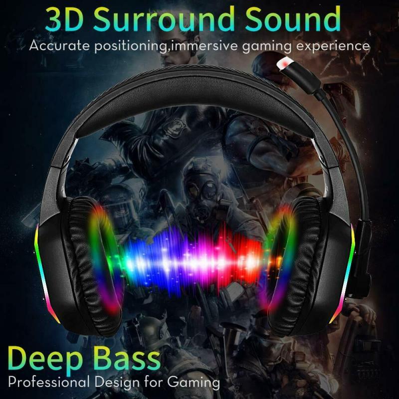 The HyperGlow RGB Gaming Headset – Immersive Sound with Dynamic Lighting Effects