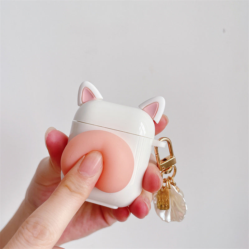 CushionPop Kawaii Press Butt Stress Relief AirPods Case