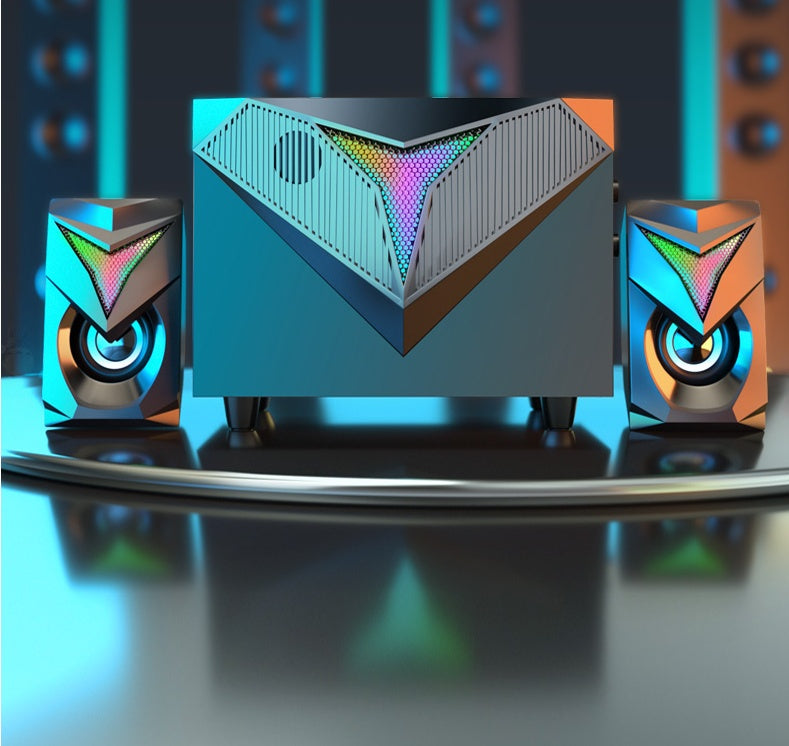 BassWave™ – Compact Computer Audio Subwoofer & Home Speaker System