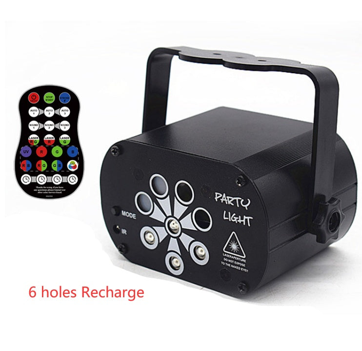 LaserGroove™ - LED Stage Light & Laser Projector with Voice Control