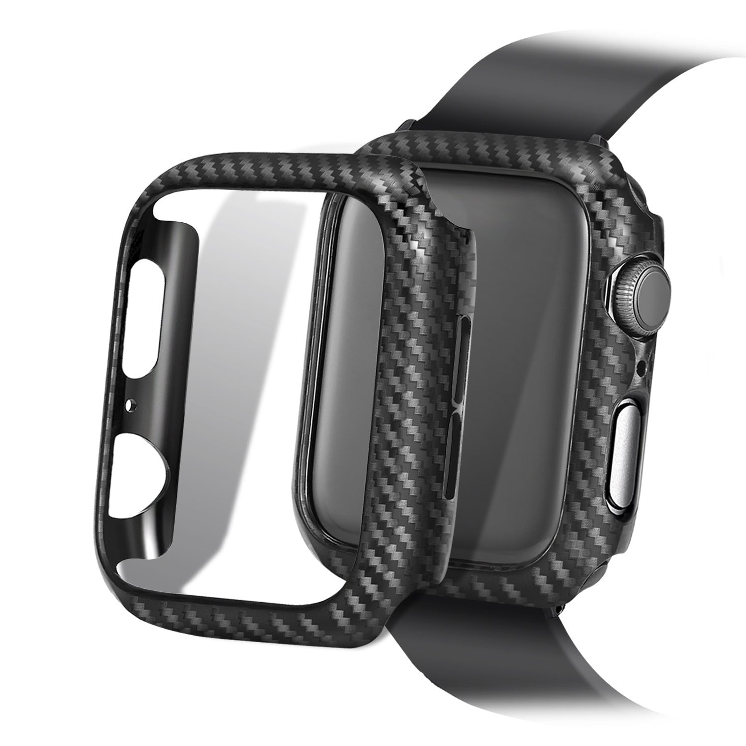 AetherLux™ CarbonCraft Leather Watch