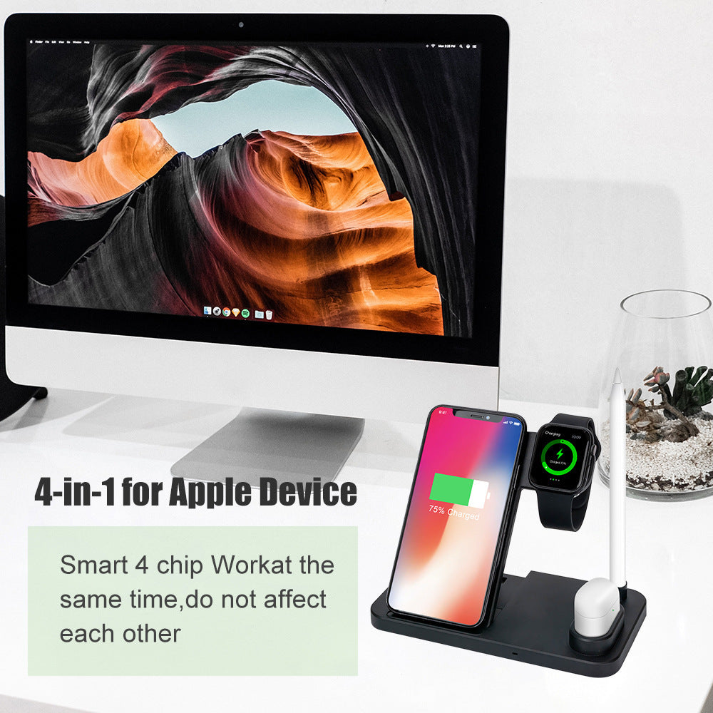 PowerHub 4X – Four-in-One Wireless Charger & Charging Station