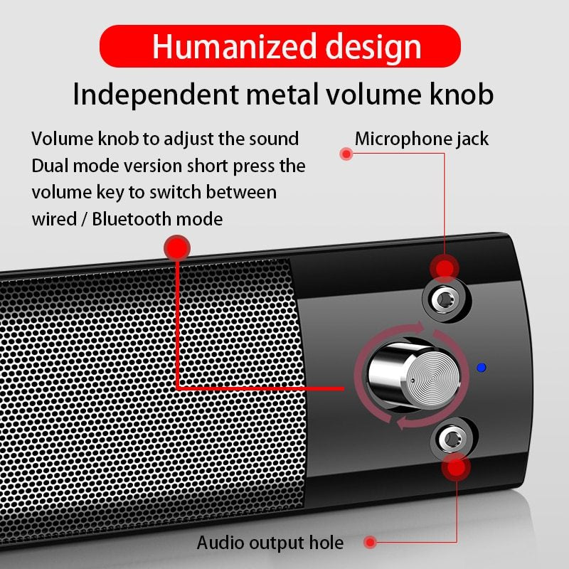 SoundWave™ Mini Bluetooth & USB Speaker System