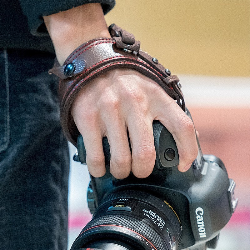 SnapStrap Leather Camera Wristband