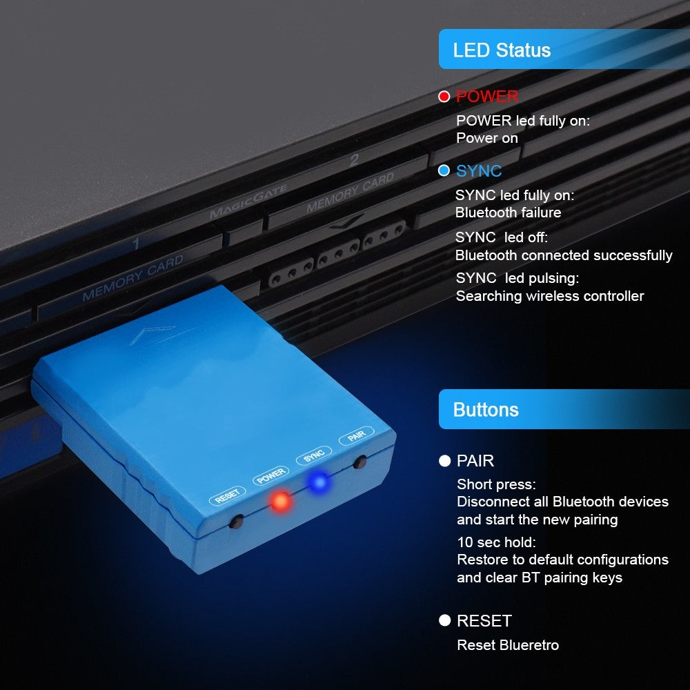 RetroScaler BlueRetro — Wireless Game Controller Adapter for Nintendo Switch