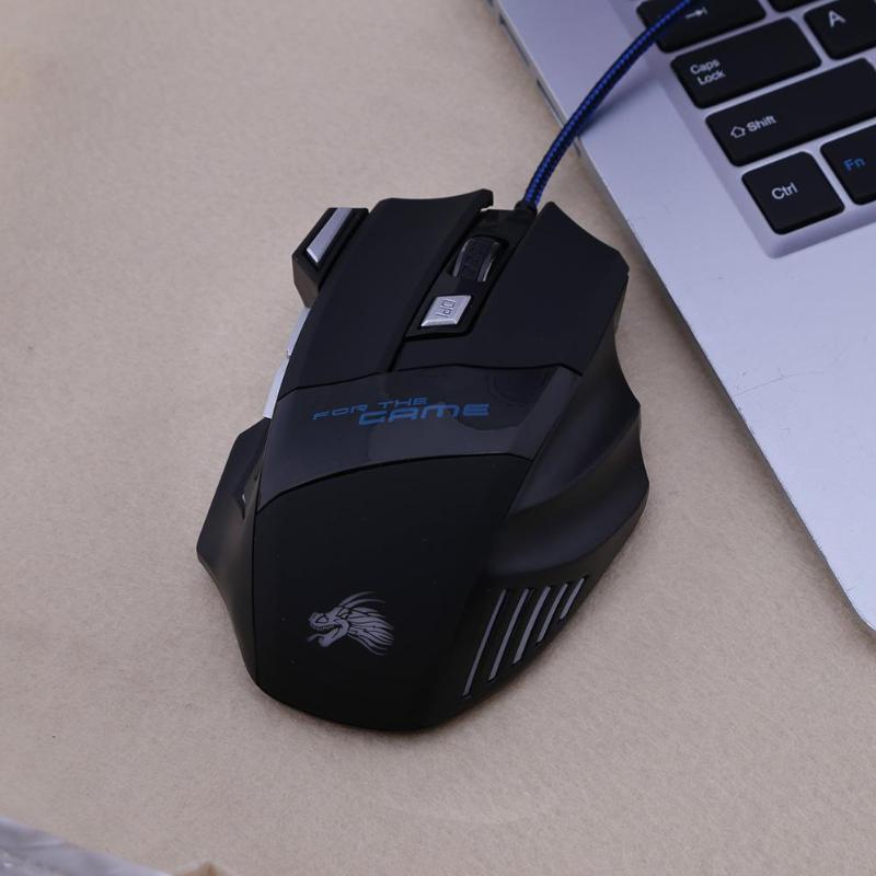 PhantomStrike™ - Wired Gaming Mouse 5500DPI with 7-Color LED Backlight