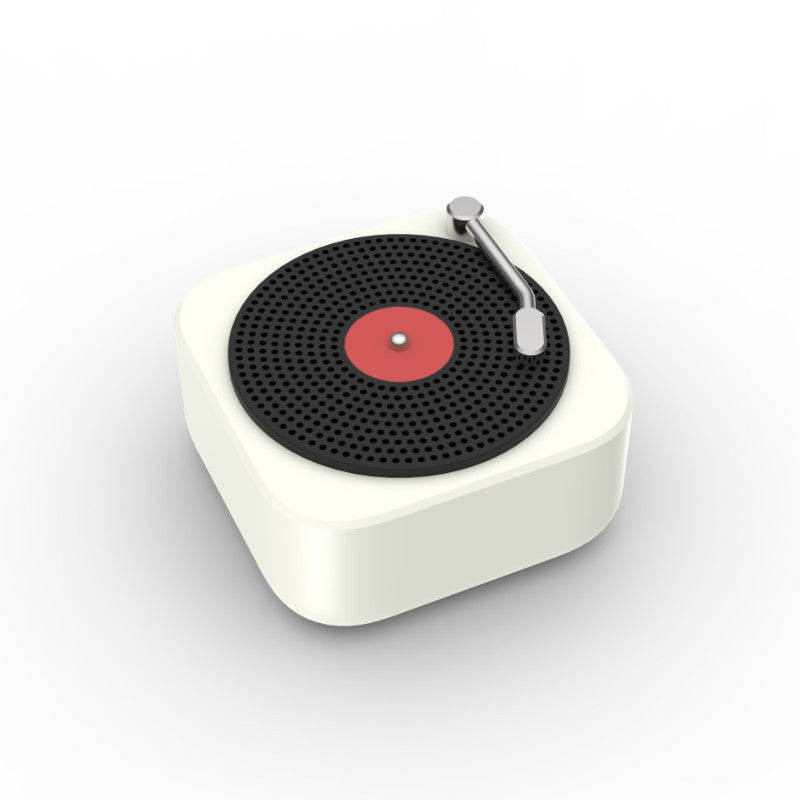 VinylWave Wireless Mini Portable Speaker