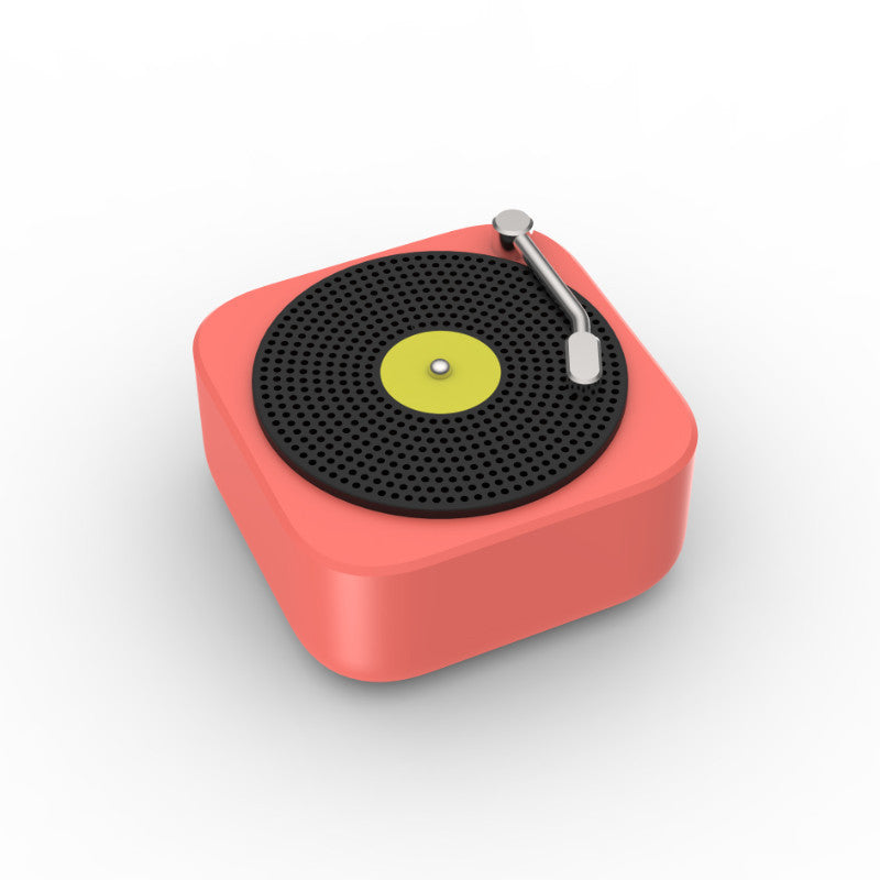 VinylWave Wireless Mini Portable Speaker