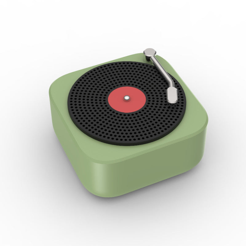 VinylWave Wireless Mini Portable Speaker