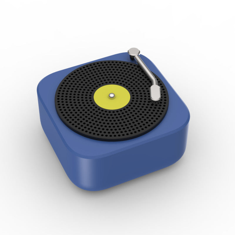 VinylWave Wireless Mini Portable Speaker