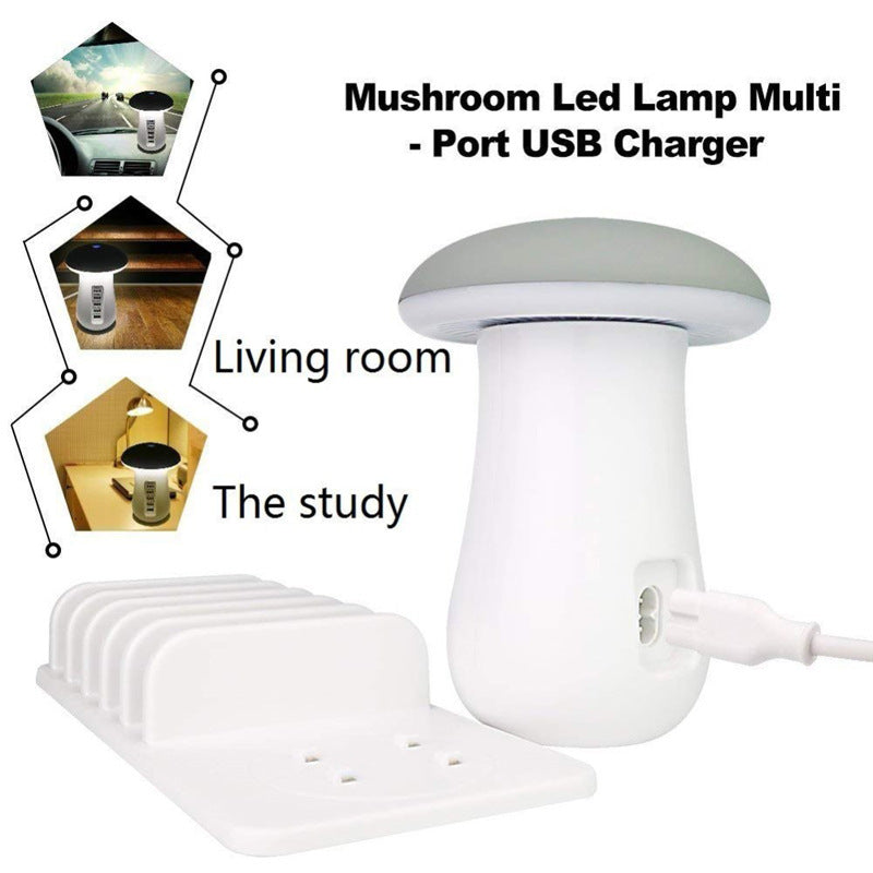 MushCharge™ 2-in-1 LED Lamp & USB Charger