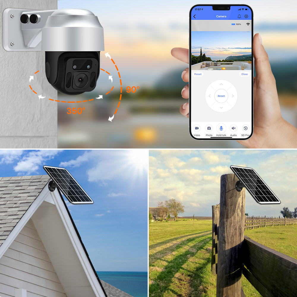 SolarGuard™ Solar Powered Wireless WiFi Surveillance Camera