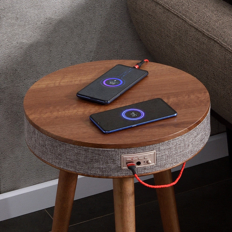 SoundTable Wireless Charging Bluetooth Speaker - Creative Round Coffee Table