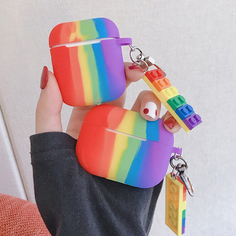 LuxeAura Rainbow Shield - Apple AirPods & Pro3 Protective Pendant Case