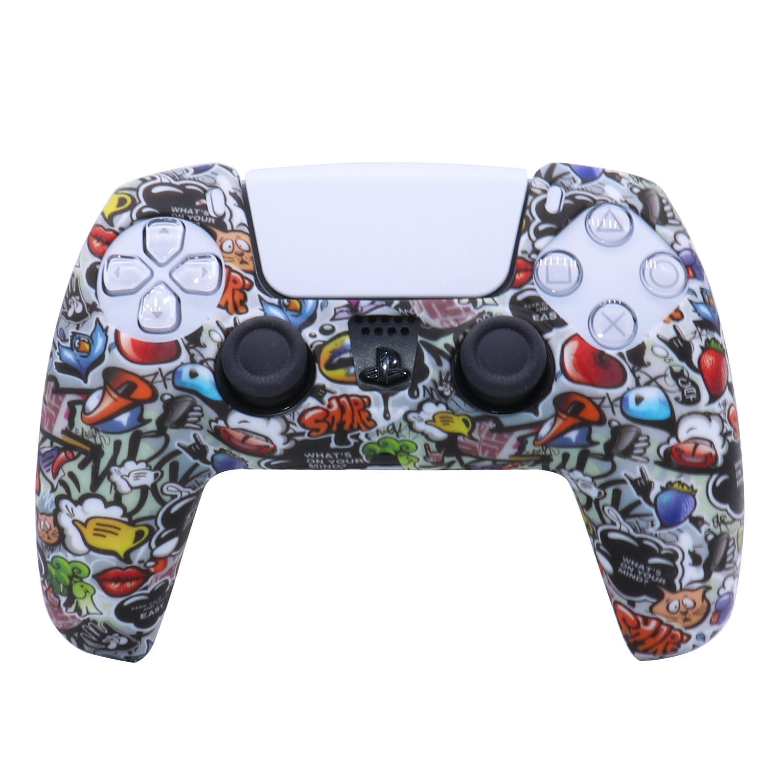 GripGuard Pro – PS5 DualSense Silicone Protective Case & Thumb Grips