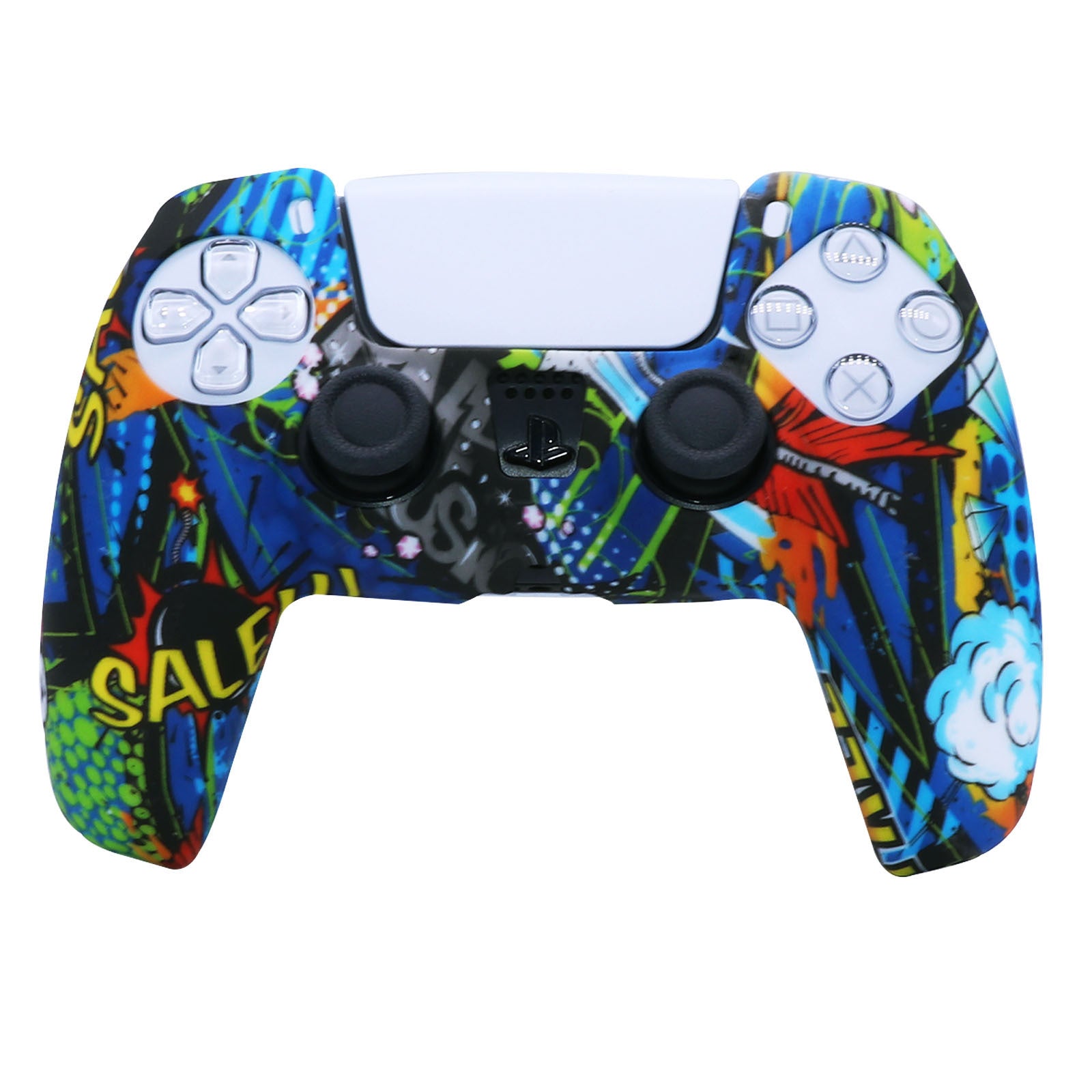 GripGuard Pro – PS5 DualSense Silicone Protective Case & Thumb Grips