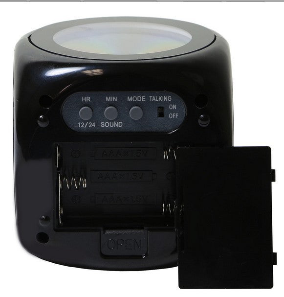 EchoTime™ – LED Projection Alarm Clock with Voice Report