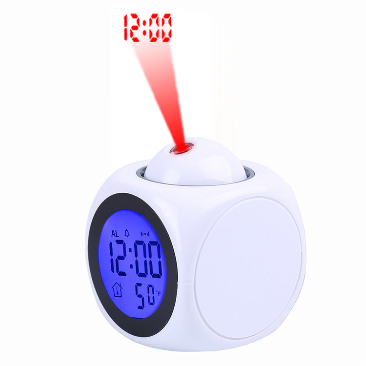 EchoTime™ – LED Projection Alarm Clock with Voice Report