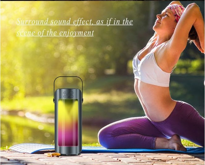 LumaSound Explore™ — Wireless Bluetooth Speaker with LED Lantern & Night Light for Outdoor Adventures