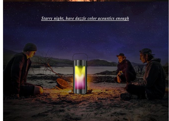 LumaSound Explore™ — Wireless Bluetooth Speaker with LED Lantern & Night Light for Outdoor Adventures