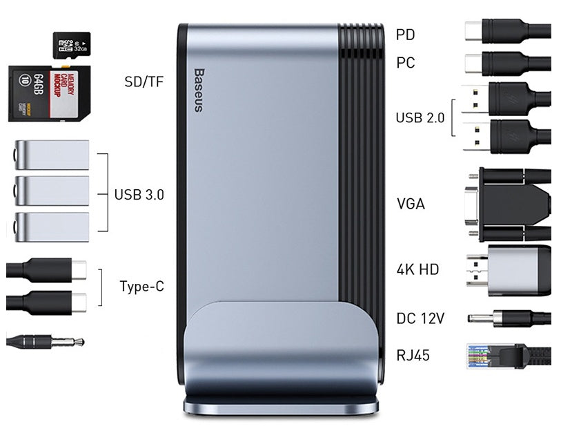 NexusHub Elite 16-in-1 Type-C Docking Station