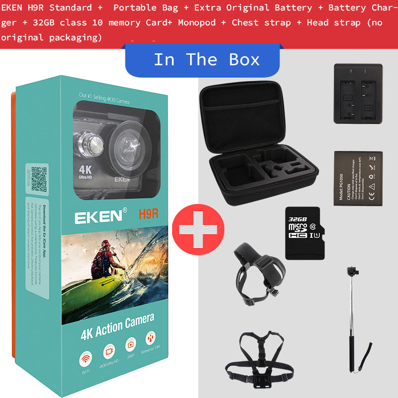 AquaVision™ H9R Sports Camera – Waterproof HD Action Camera with Anti-Shake Stability