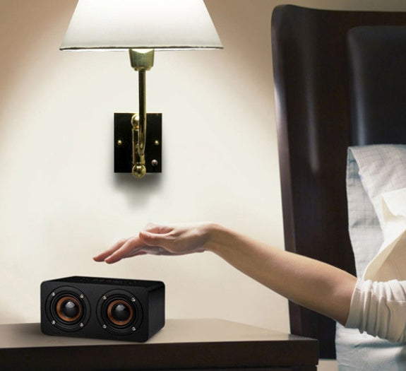 WoodTone™ M5 Wooden Wireless Bluetooth Speaker – Elegant Sound for Your Home, Desk, and More