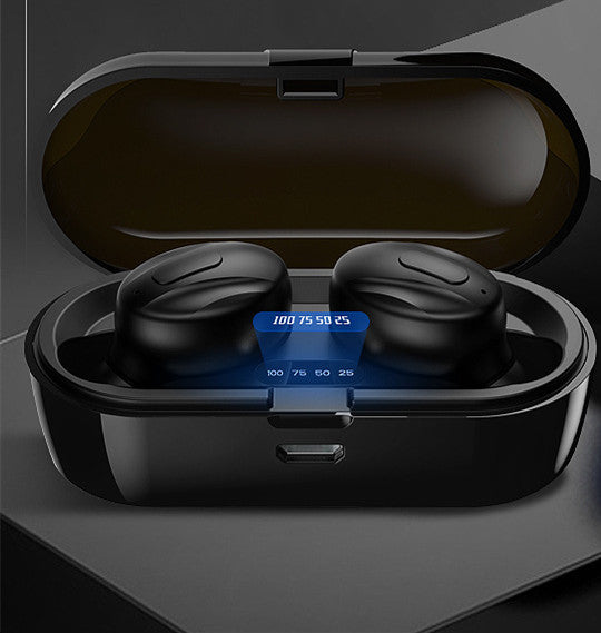 EchoBeats LED Digital Display In-Ear Bluetooth Earphones