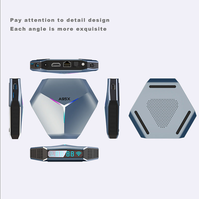 UltraStream 8K Network Player TV Set-Top Box – Dual-Band Wi-Fi, Next-Gen Streaming & Entertainment Hub
