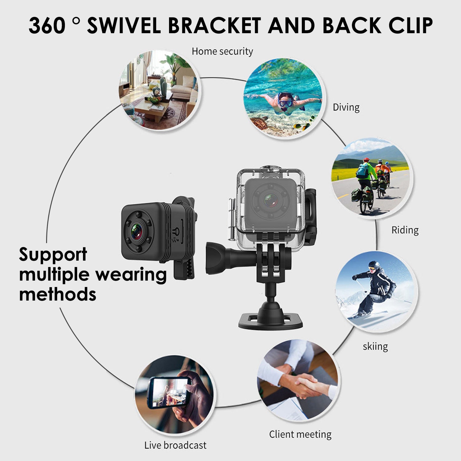 AquaVibe SQ29: Waterproof Sports Camera