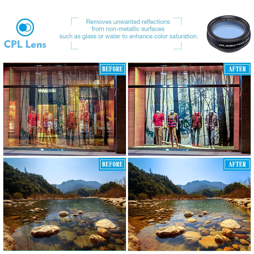 APEXEL 10-in-1 Universal Phone Lens Kit