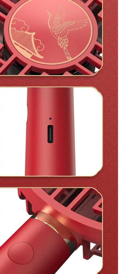 BreezeFlow USB Charging Handheld Fan – Portable, Rechargeable Personal Cooling Solution