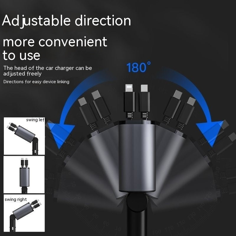 ChargeMaster™ Flex | Automatic Retractable 4-in-1 Universal Charger