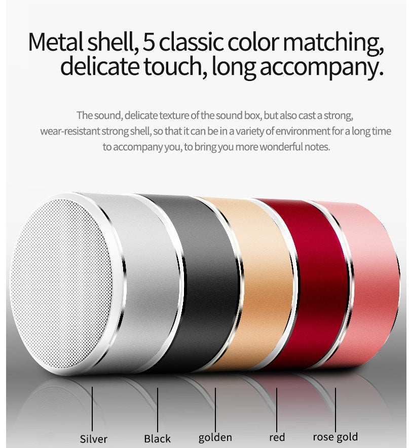 SoundPulse S8: Mini Portable Bluetooth Speaker with Subwoofer