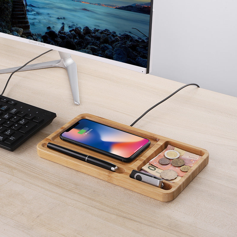 EcoCharge™ Bamboo Wireless Charger