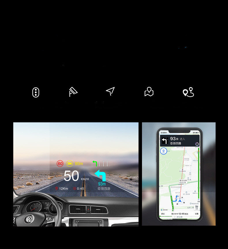 NavGlide Automotive OBD Navigation Projector